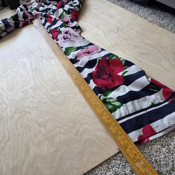 Kate Spade Dream A Little Dream Rose Striped Floral Pajama Set Small - Picture 16 of 16